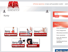 Tablet Screenshot of kursy.ced.edu.pl